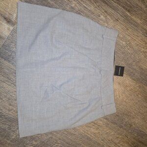 NWT Club Monaco Lightweight Wool Mini Skirt Light Heather Grey Size 2
